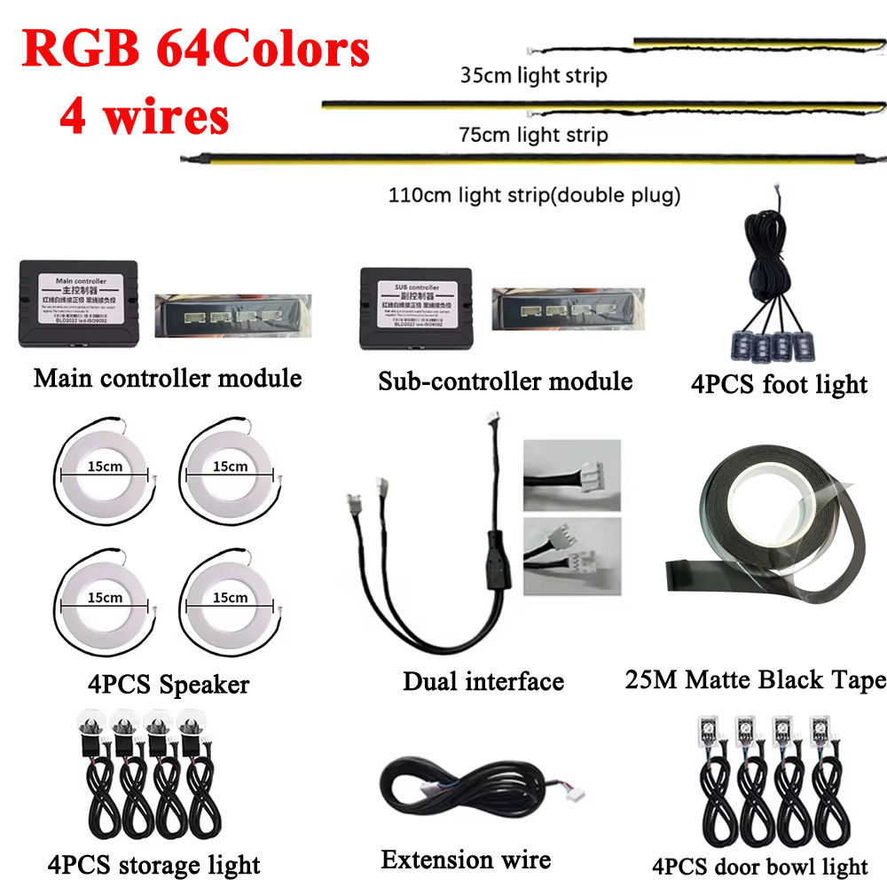 Controller Extension Cord - Kit de luz ambiental LED RGB