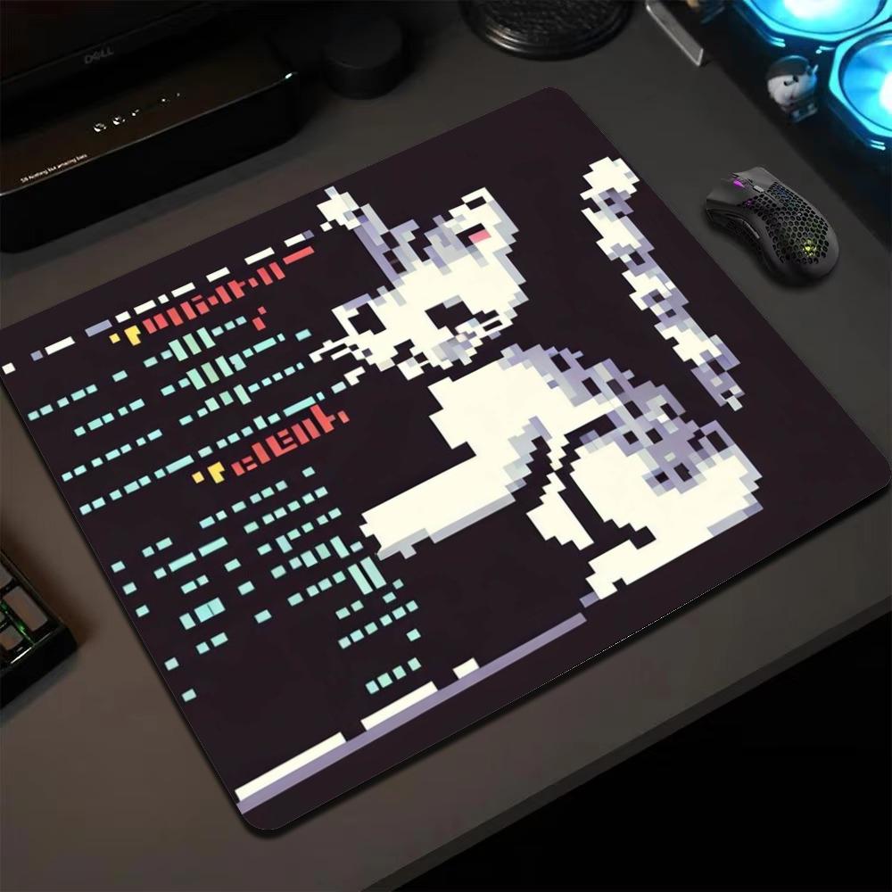 Retro Gaming Mini Pc - Alfombrilla de ratón Mini Pixel Cat