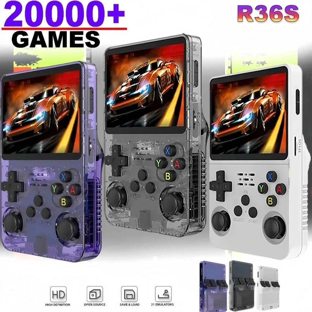 Retro Gaming Tv Box - Mini consola de videojuegos portátil R36S,