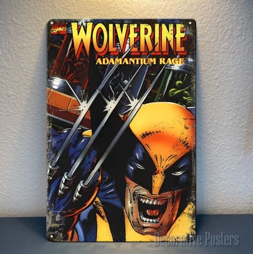 Retro Gaming Videos - Póster metálico de videojuego retro Adamantium