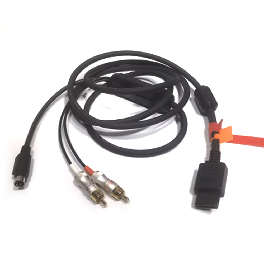 Retro Gaming Setup - Cable blindado SFC N64 NGC s-video,