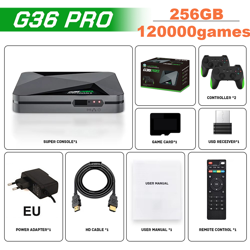 Retro Gaming Tv Box - Consola de Videojuegos Super G36 Pro