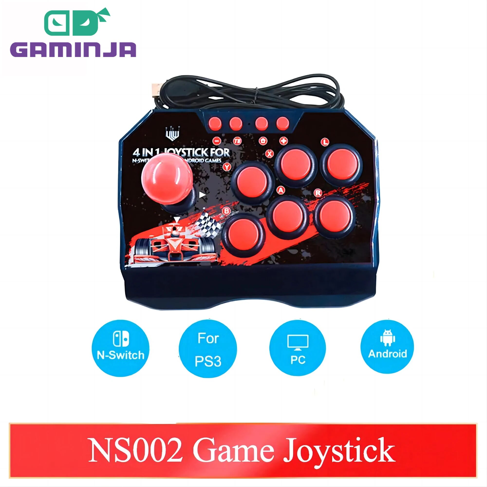 Retro Gaming Raspberry Pi Zero - GAMINJA NS002 4 en 1 Retro