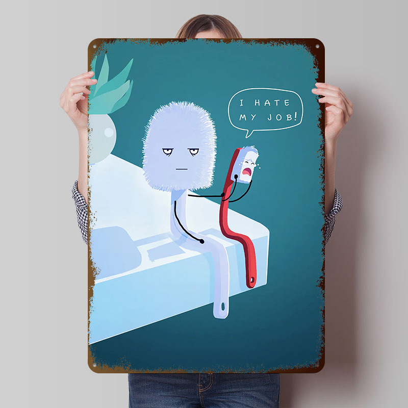 Retro Gaming Jobs - Póster Impreso 'Odio mi Trabajo', Arte