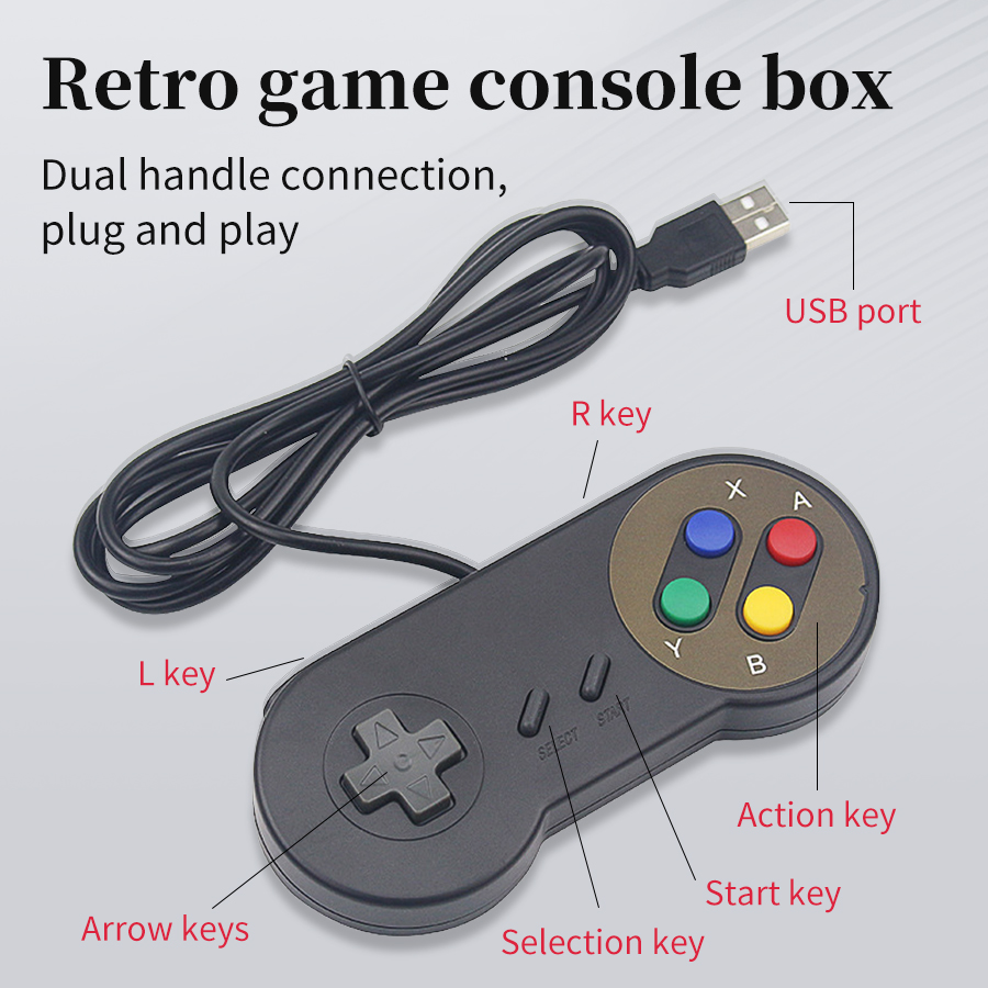 Retro Gaming Raspberry Pi Zero - Mando de Juego USB Plug and