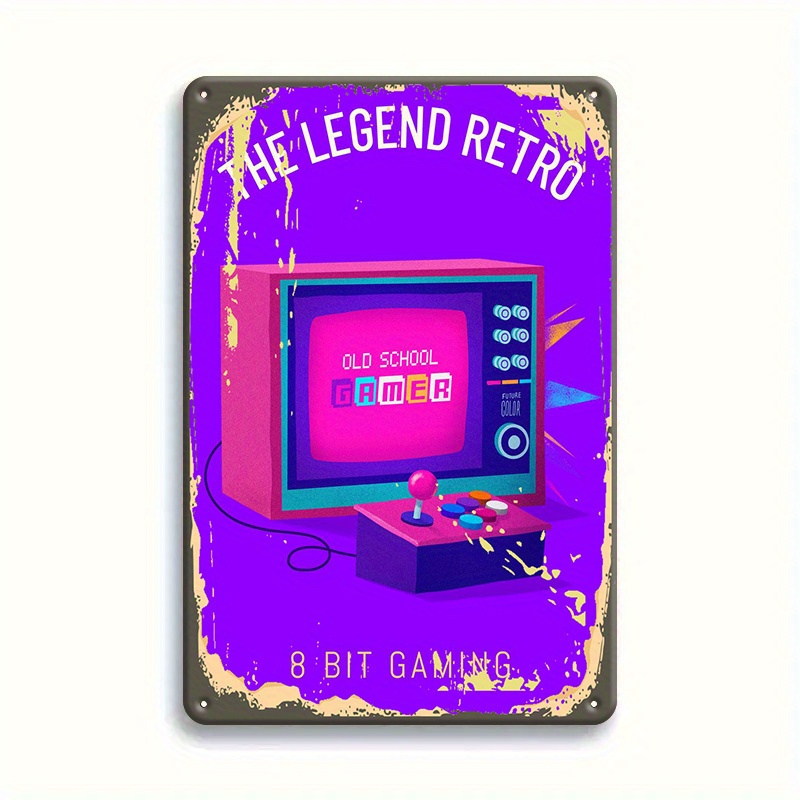 Letrero Metálico Retro de Vide - Retro Gaming Lounge reseña y precio