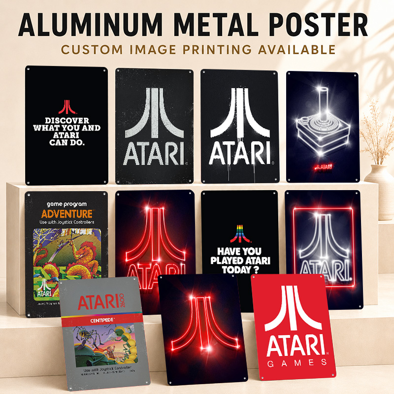 Pósters de Aluminio Atari, Let - Retro Gaming Lounge reseña y precio