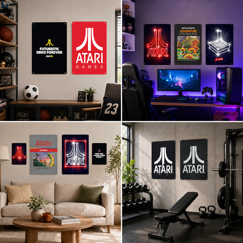 Pósters de Aluminio Atari, Let - Retro Gaming Lounge reseña y precio