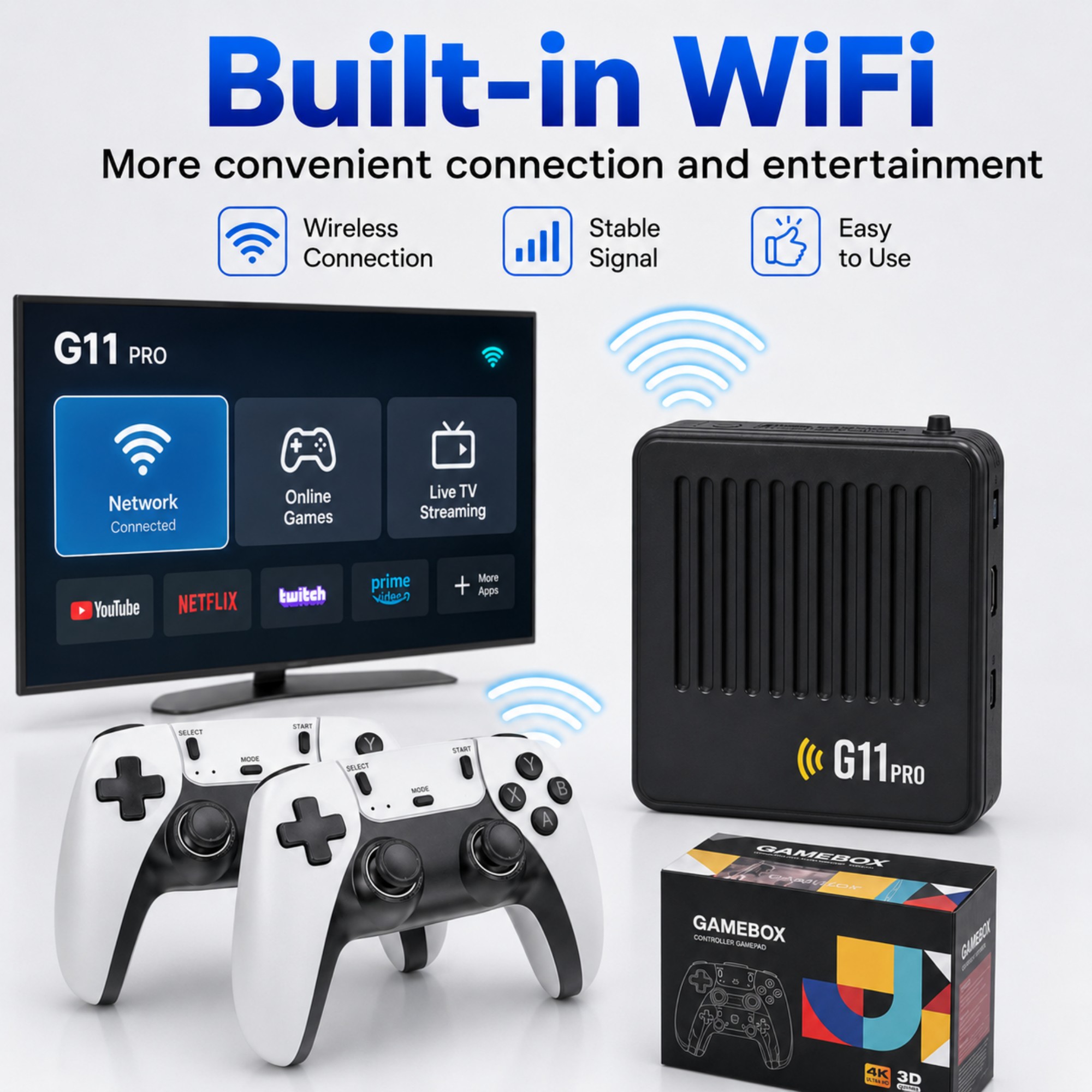 Consola de Juegos G11 Pro 4K H - Retro Gaming Tv Box reseña y precio