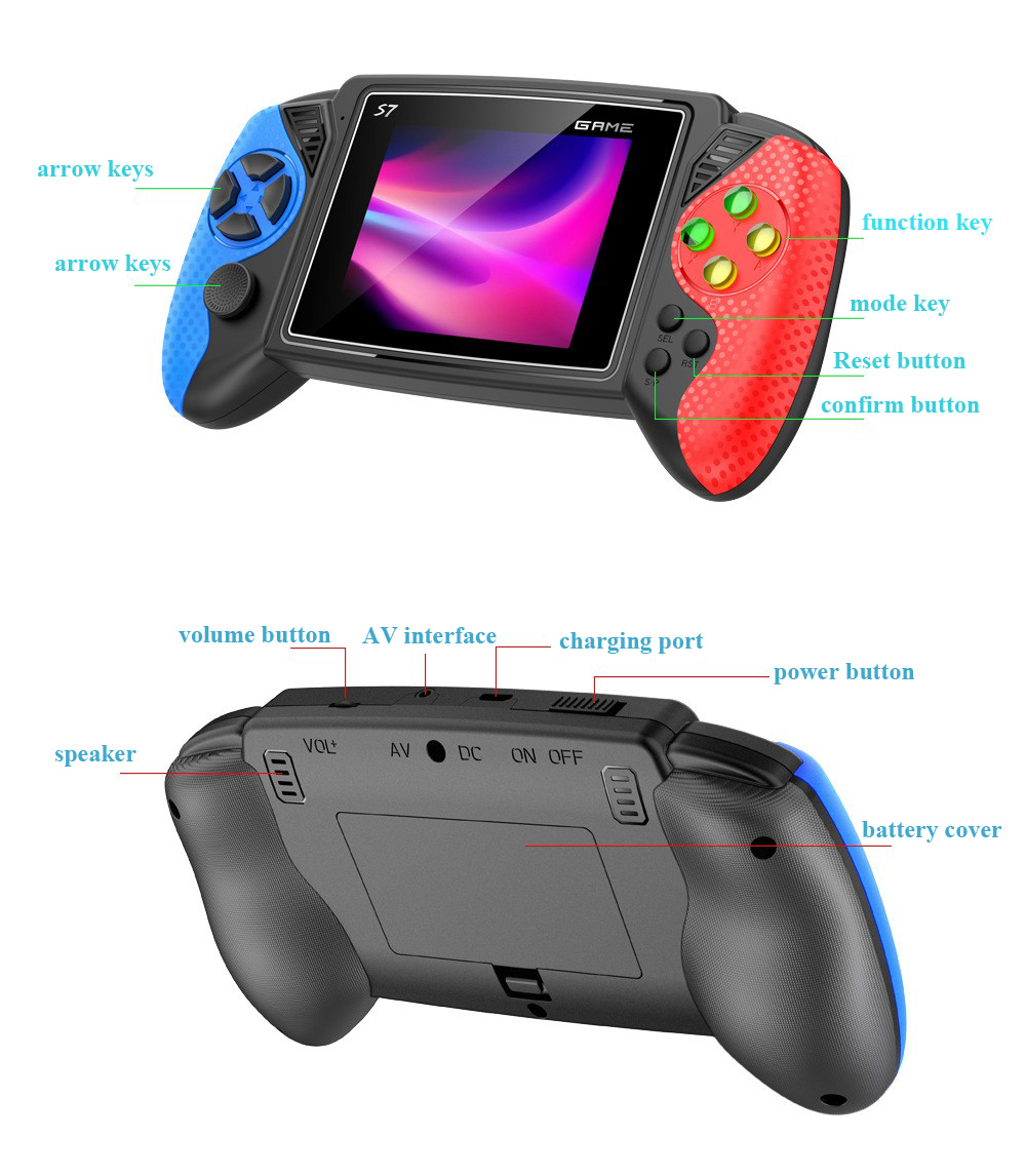Consola de Juegos Retro S7, Pa - Retro Gaming Handheld Console reseña y precio