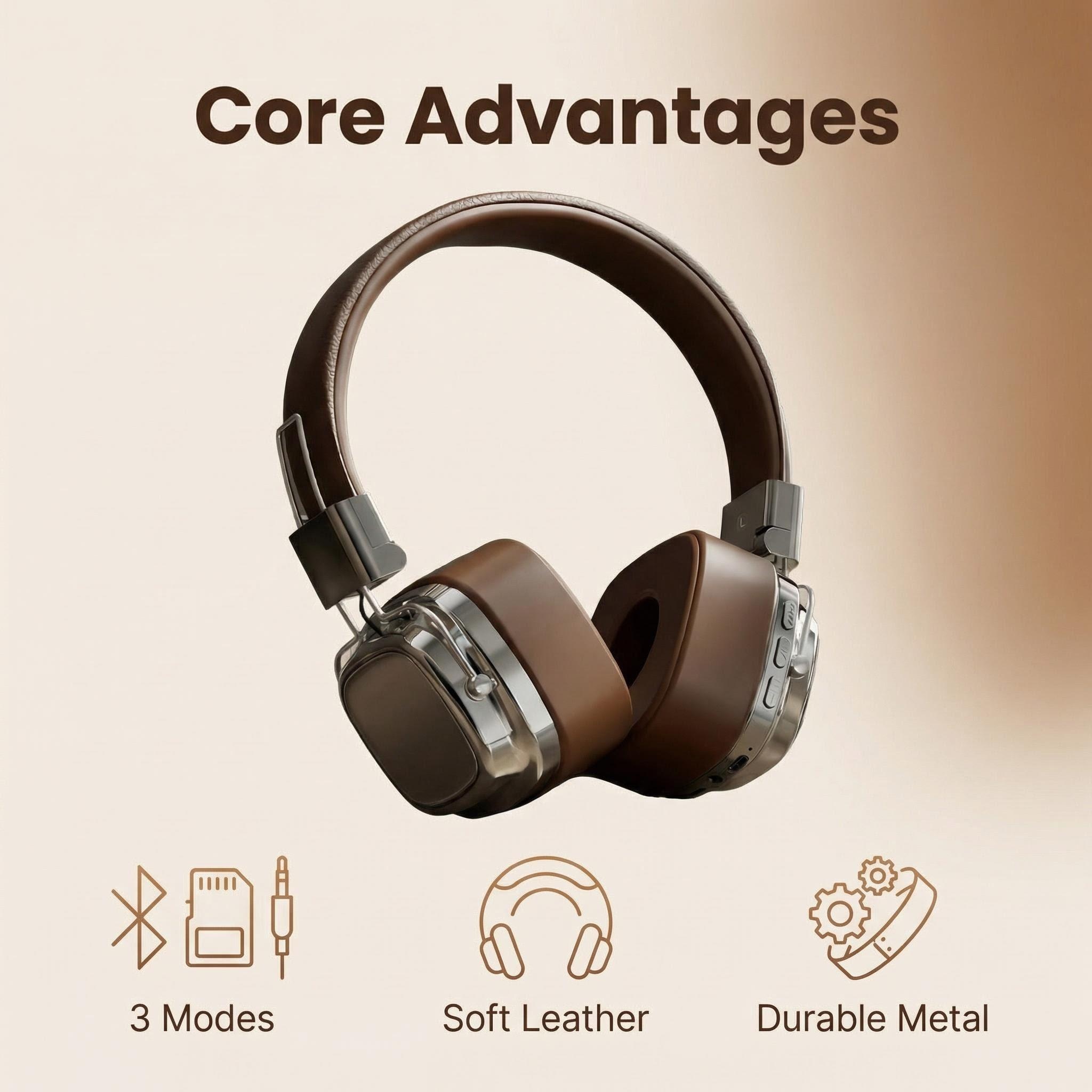 Auriculares Retro de Cuero con - Retro Gaming Cable reseña y precio