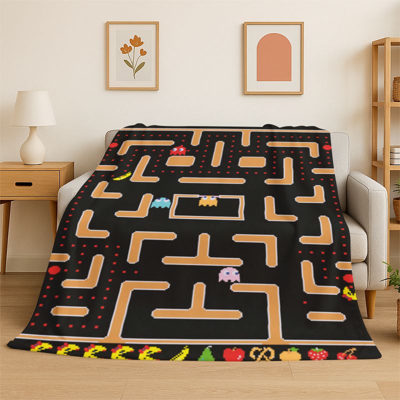 Manta de franela suave con dis - Retro Gaming Lounge reseña y precio
