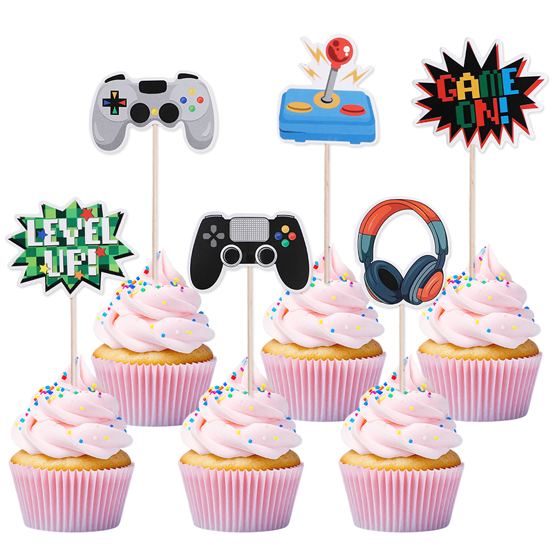 13 Uds. De adornos para tarta  - Retro Gaming Videos reseña y precio
