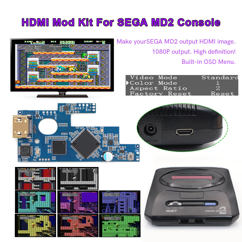 Hispeedido SEGA MD2 HDMI para  - Retro Gaming Cable reseña y precio