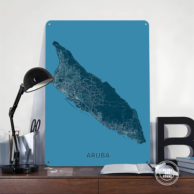 Mapa de la Isla de Aruba, Plac - Retro Gaming Island reseña y precio