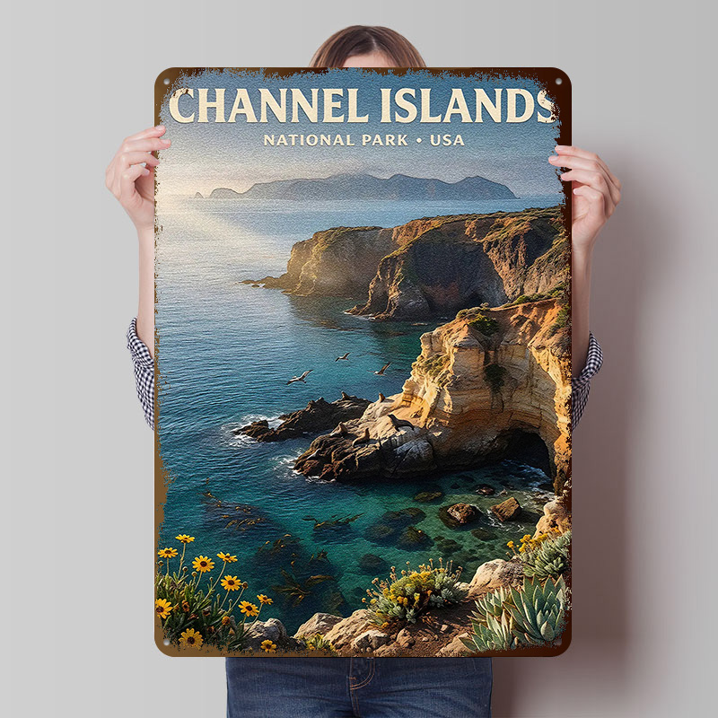 Póster Metálico del Parque Nac - Retro Gaming Island reseña y precio