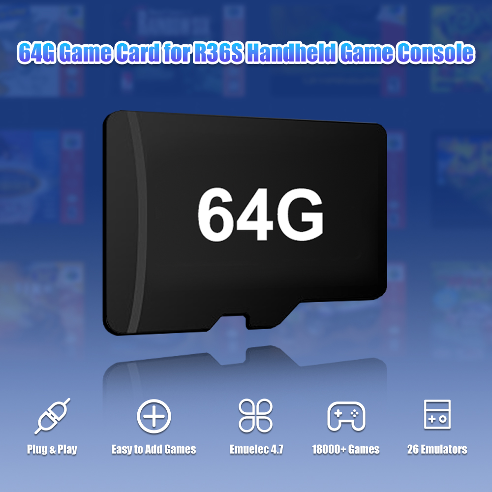 Tarjeta TF de juego de 64G par - Retro Gaming Handheld Console reseña y precio
