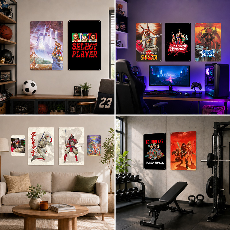 Pósters Impresos de la Colecci - Retro Gaming Lounge reseña y precio